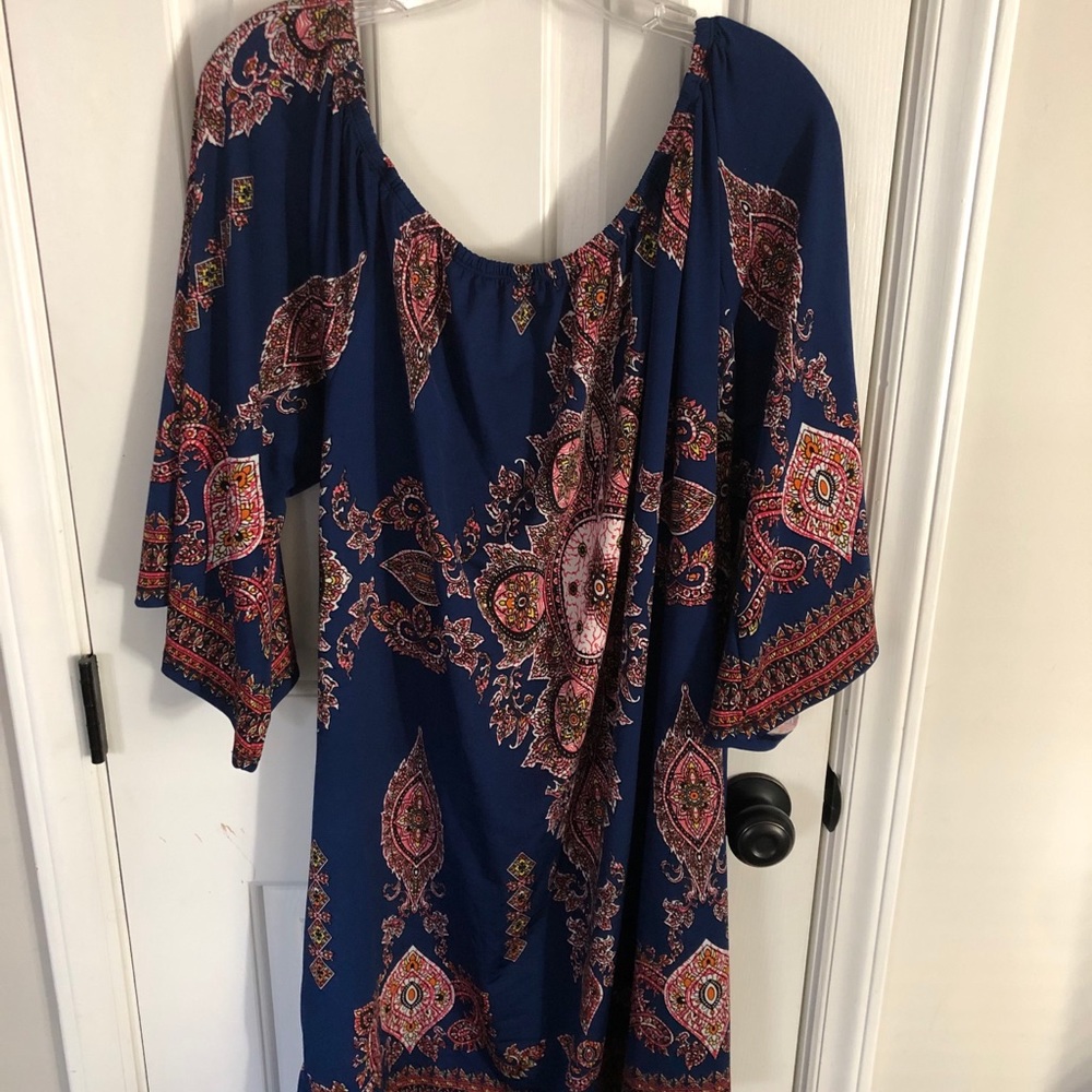 Lightweight Paisley Dress with sleeves